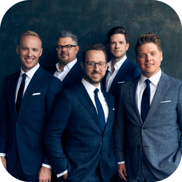 Classical crossover male vocal quintet with a broad repertoire from opera to pop and musical theater to traditional hymns
